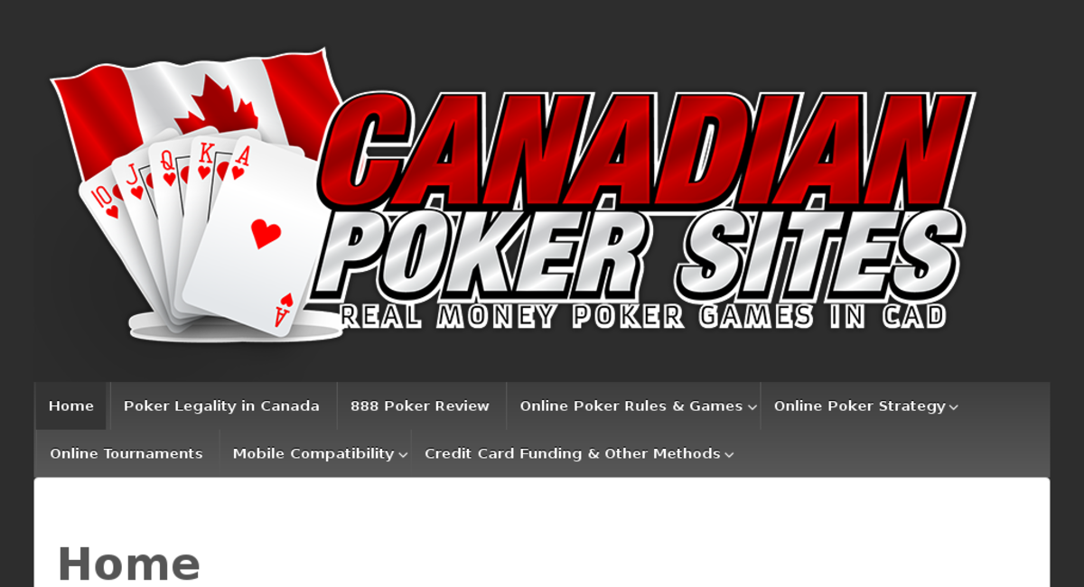 Most effective Canadian casino poker websites